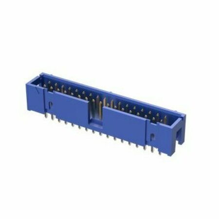 FCI Board Connector, 40 Contact(S), 2 Row(S), Male, Straight, 0.1 Inch Pitch, Solder Terminal, Locking,  75869-107